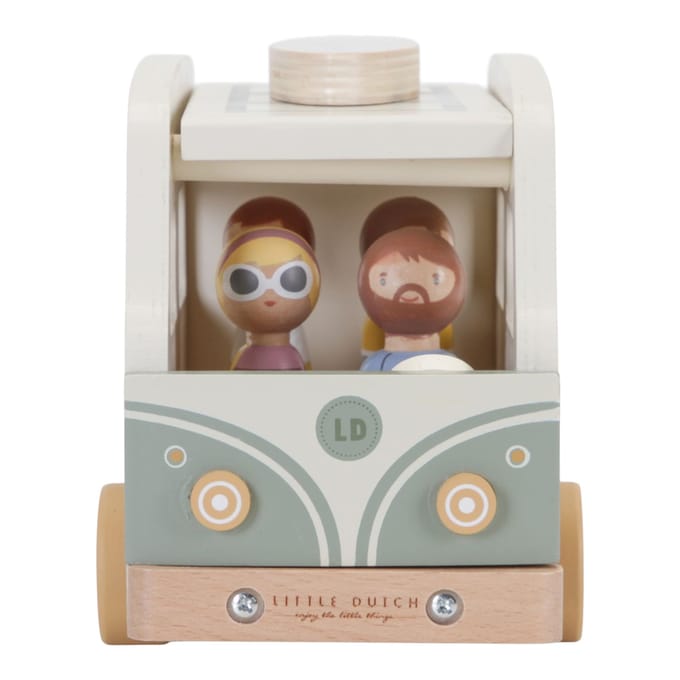 Little Dutch Vintage Camperbus Met Gezin