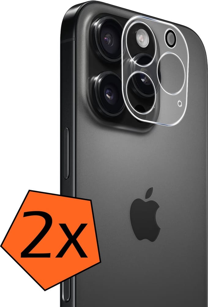 Camera Lens Protector - 2 Stuks - Geschikt voor Apple iPhone 16 Pro Max - Camera Screenprotector - Gehard Glas - Beschermglas - Tempered Glass - Screen Protector