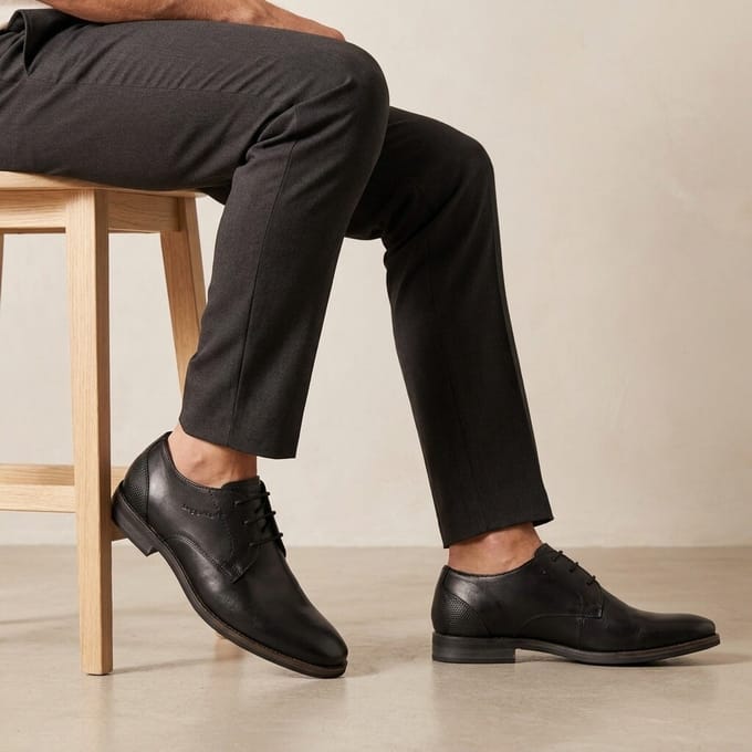 Bugatti Milco Veterschoenen zwart Leer - Maat 40