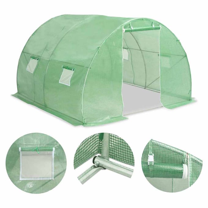 vidaXL - Kas - 9 - m² - 300x300x200 - cm