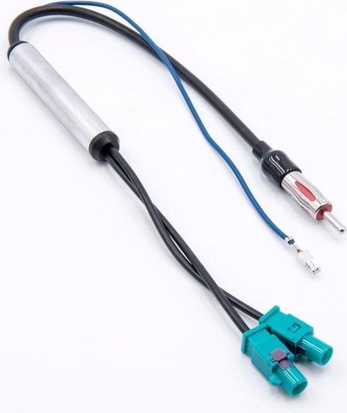 Fakra Z (m) - DIN (m) auto antenne adapter kabel - RG174 - 50 Ohm