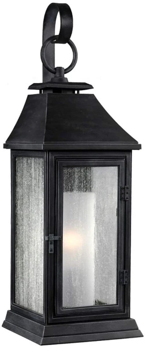 Feiss LED Wand Buitenlamp Shepherd | 1X E27 Max 60W | IP44 | Dimbaar | Dark Weathered Zinc