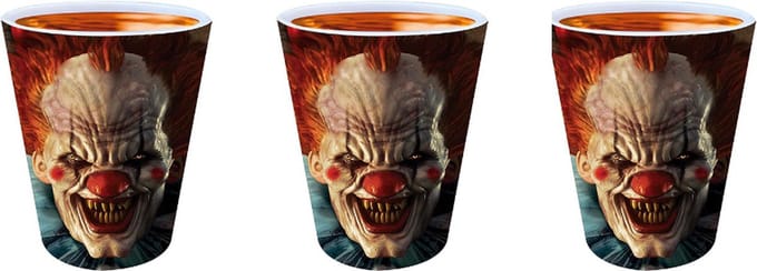 Fiestas Guirca - Shotglaasjes clown 6 x 5 cm - 3 stuks