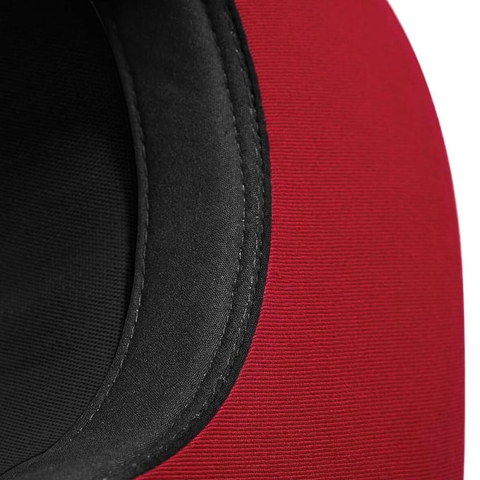 Beechfield Unisex 5 Paneel Contrast Snapback Cap (Zwart / Fuchsia)