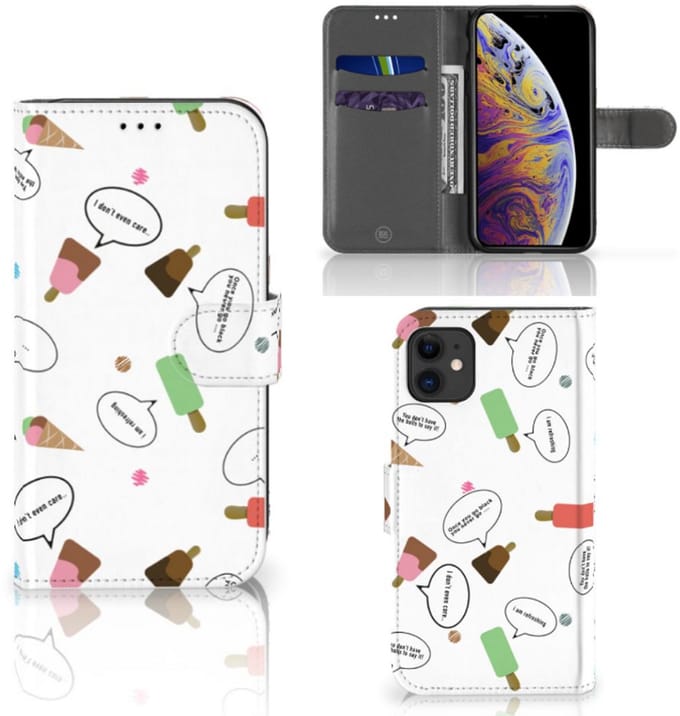 Book Case voor Apple iPhone 11 Book Cover IJsjes