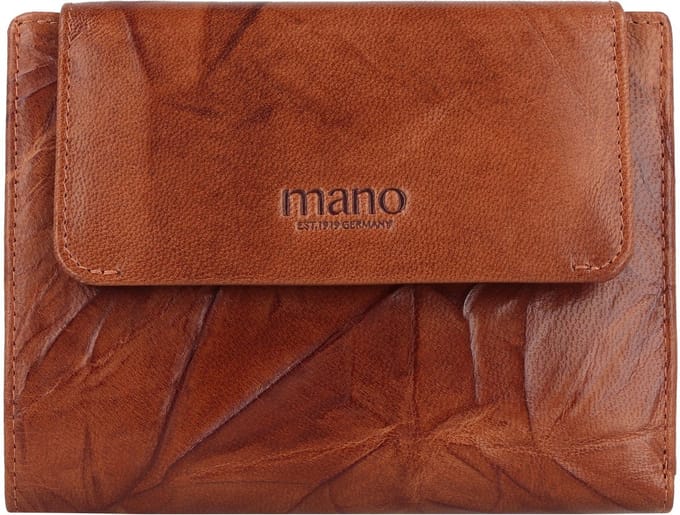 mano Donna Aurona Portemonnee RFID Leer 14 cm - Dames - Horizontaal - cognac