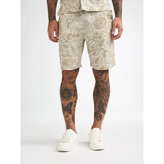 Petrol Industries - Heren Chino short Mirage - Wit