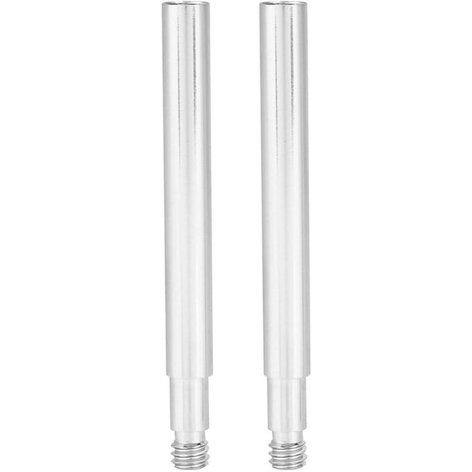 2 Pièces 60mm Rallonge de Valve Presta de Vélo Extension de Valves de Pneu Intérieur Silver
