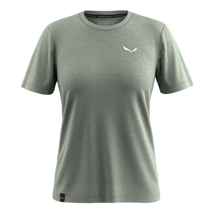 T-shirt met mini logo vrouw Salewa Eagle