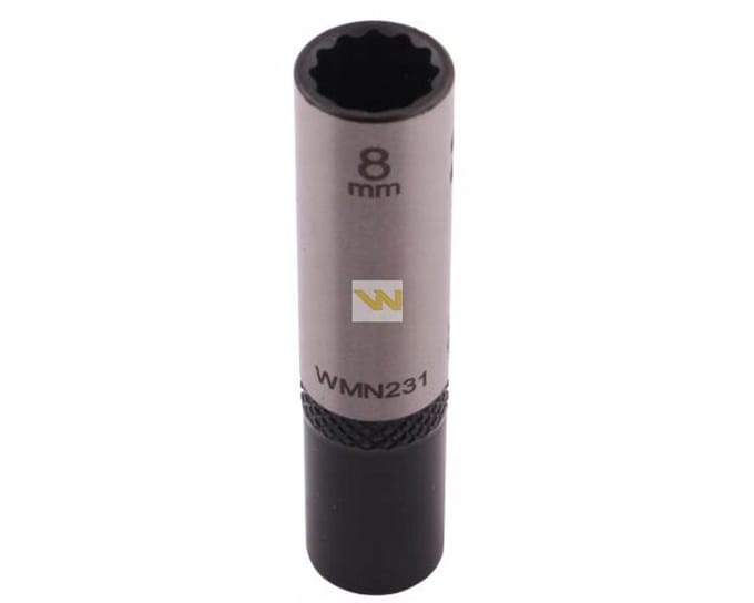 Waryński 1/4" 8mm Dopsleutel, Lange Uitvoering, CrV50BV30