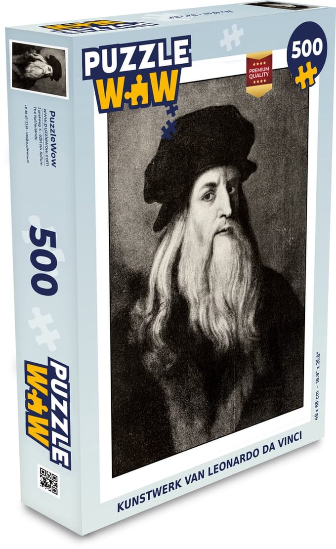 Puzzel Kunstwerk - Leonardo da Vinci - Schets - Legpuzzel - Puzzel 500 stukjes