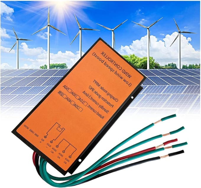 Wind Turbine Controller - Generator Lader - Accu's Opladen - MPPT Technologie - 5000W - Zilver
