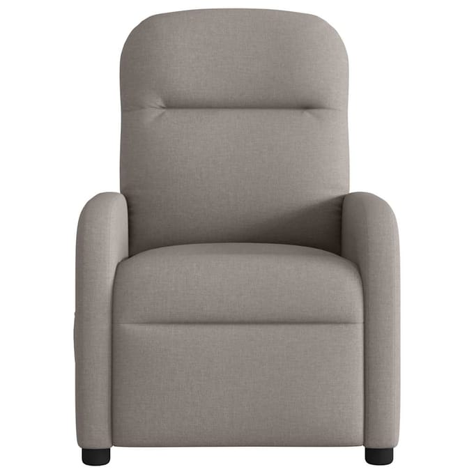 vidaXL - Fauteuil - verstelbaar - stof - taupe