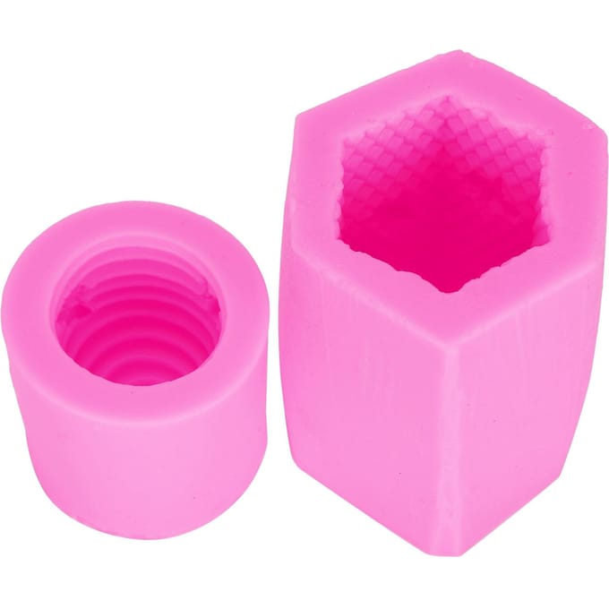 Bijenkorf Kaars Zeepvorm DIY Silicone Cake Chocolade Snoepvorm Accessoire (Roze) pink
