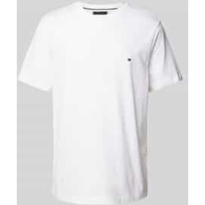 T-shirt met logostitching