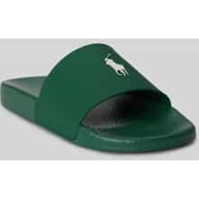 Badslippers met logoprint