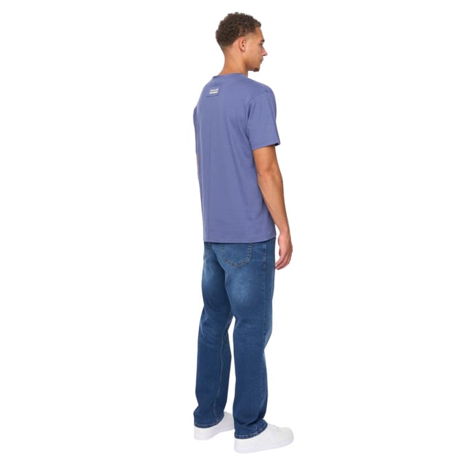 Duck and Cover Heren Cramptone T-Shirt (Denim Blauw)
