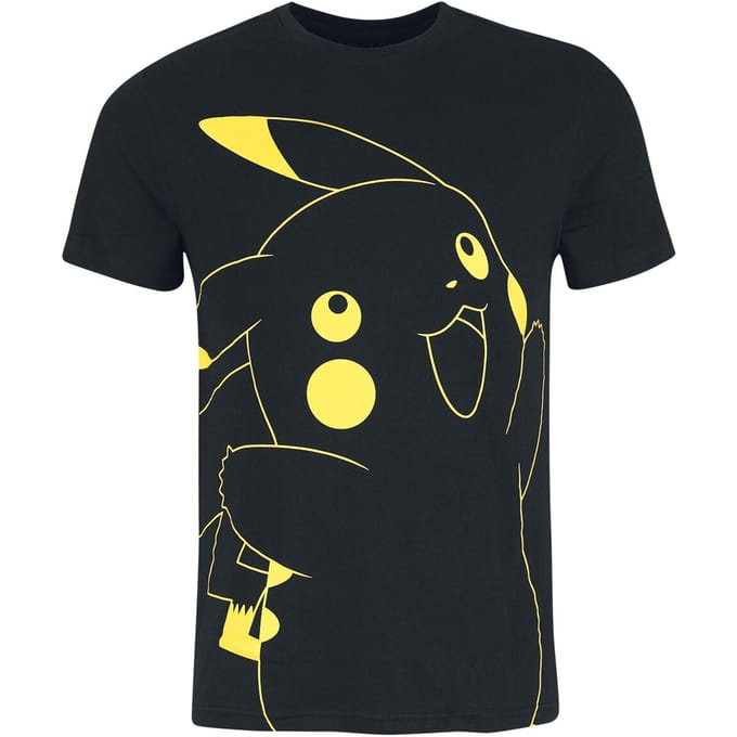 Pokémon Pikachu Heren T-shirt - zwart - L
