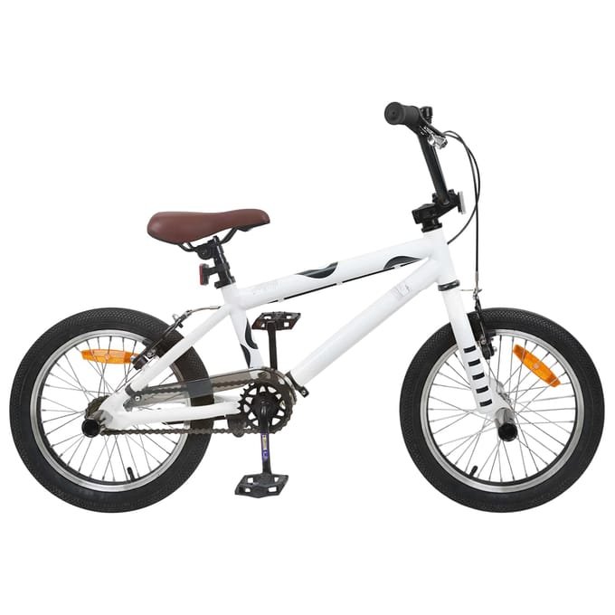 vidaXL - BMX - Fiets - 16 - Inch - voor - 5-8 - jaar - oud - Wit