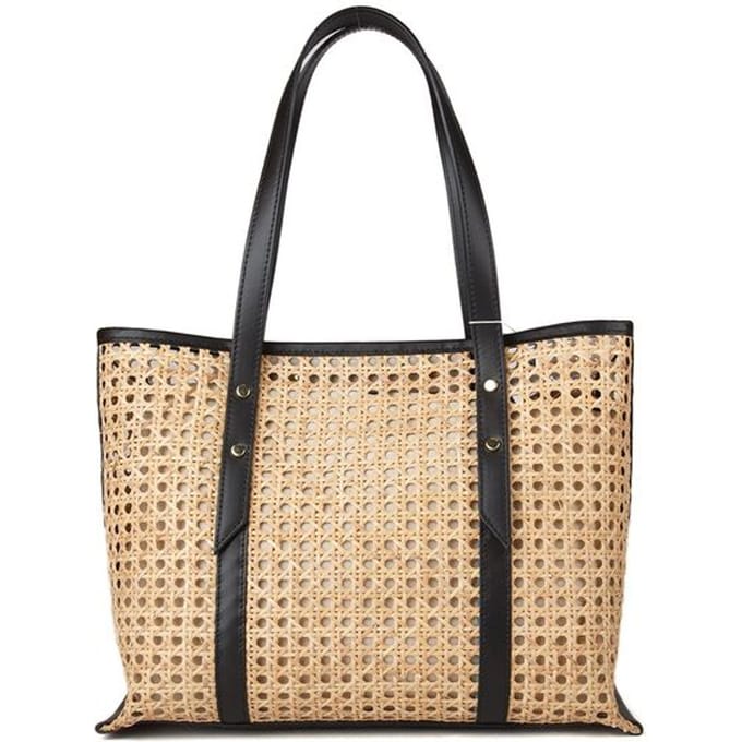 Giulia Monti Schoudertas Beige/Zwart