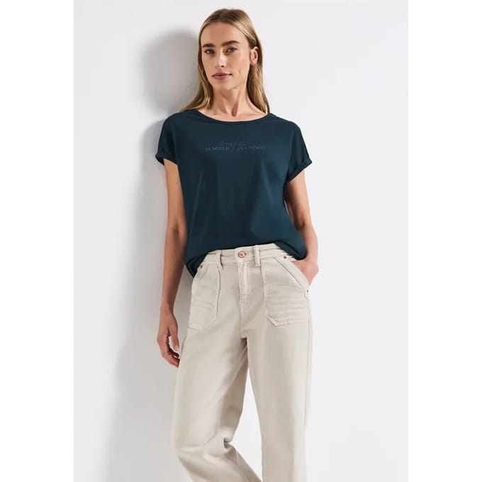 Basic shirt met print