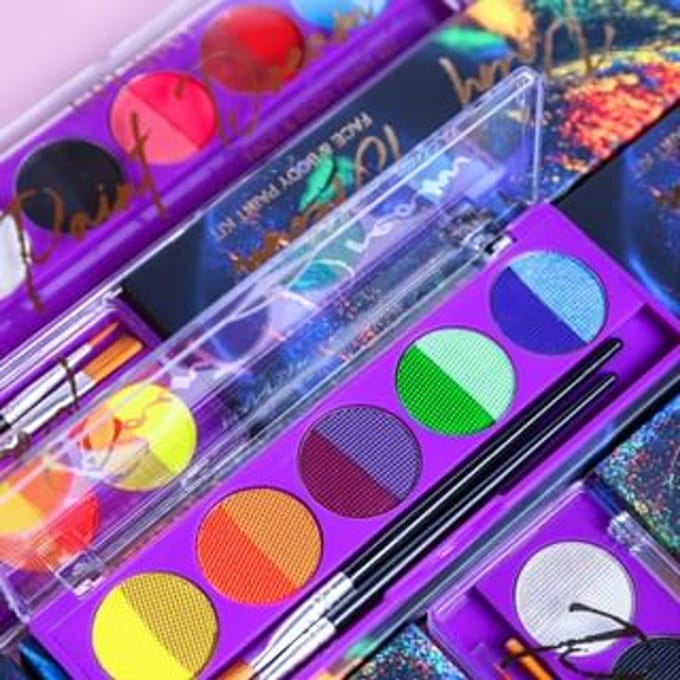 HANDAIYAN - Fluorescent UV Body Painting Palette - 2 Types 02# - 11g