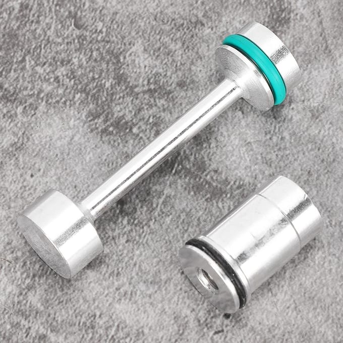 Aluminiumlegering Billet Olie Bypass Delete Olie Omleider Halter Past voor GM LS Motoren white