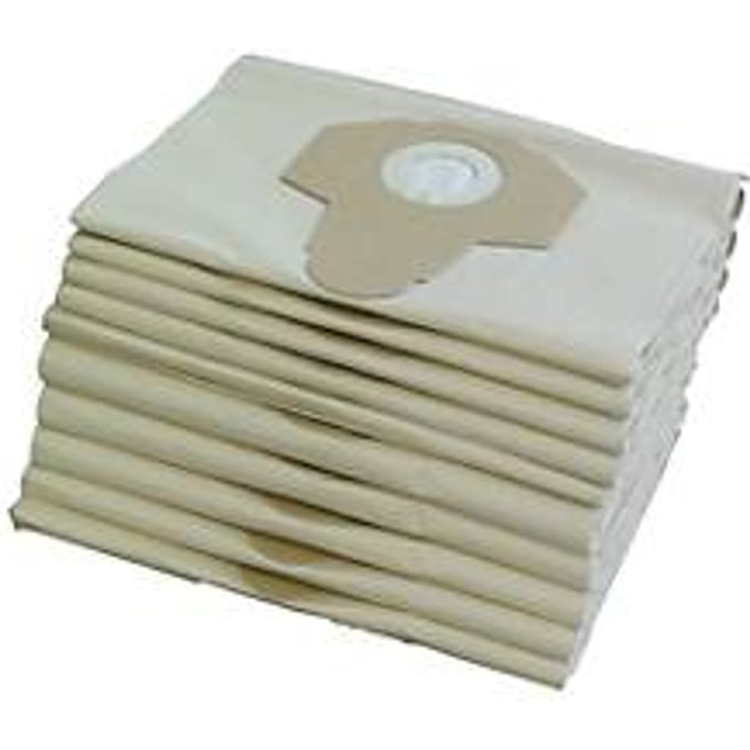 Papieren filterzakken, 25 liter, 10 stuks