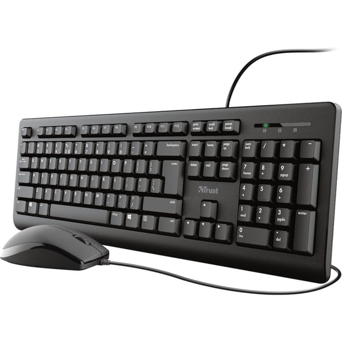 Trust Primo Toetsenbord & Muis set - QWERTY Zwart