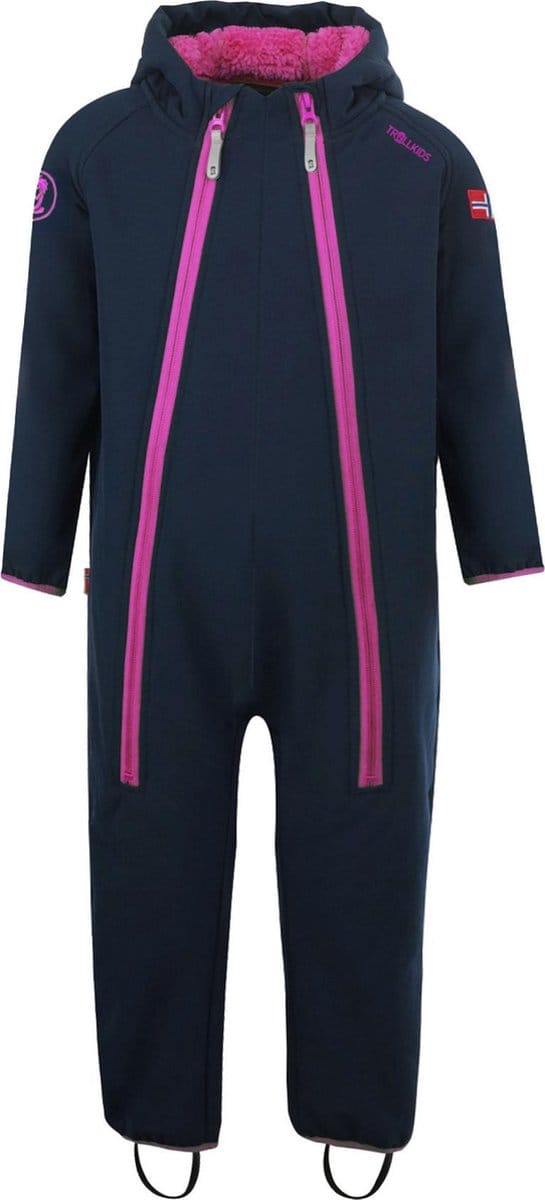 Trollkids Nordkapp Skipak - Maat 86  - Unisex - navy/ roze