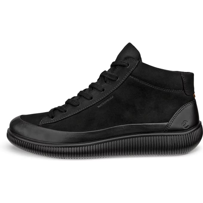 Ecco Ecco Soft Zero W Veterbooties zwart Nubuck