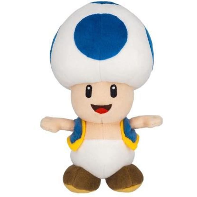 Nintendo Together + Super Mario Bros – Blauwe Toad Official Licensed knuffel – 20 cm pluche