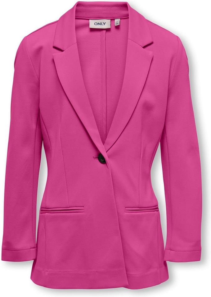 ONLY KOGPOPTRASH LIFE L/S LONG BLAZER TLR Meisjes Blazer - Raspberry Rose - Maat 152