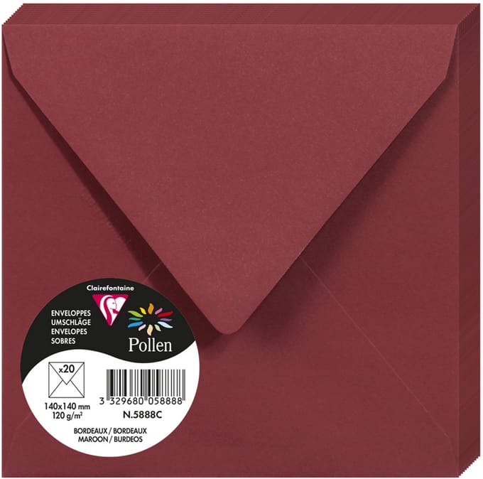 Stuifmeel van Clairefontaine enveloppe 140 mm, mint