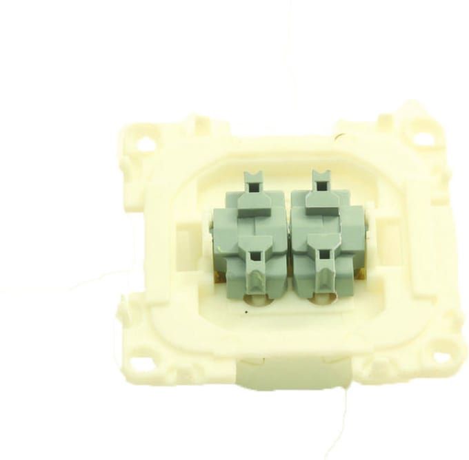 Presto Wipschakelaar Dubbel Serie 1-Polig Inbouw S-20.000 Wit