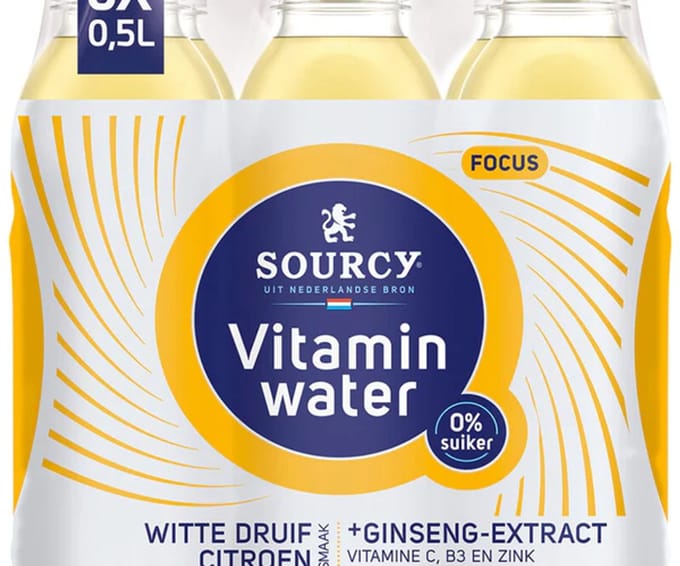 Sourcy Vitaminwater Druif/Citroen Focus (6x 50cl)