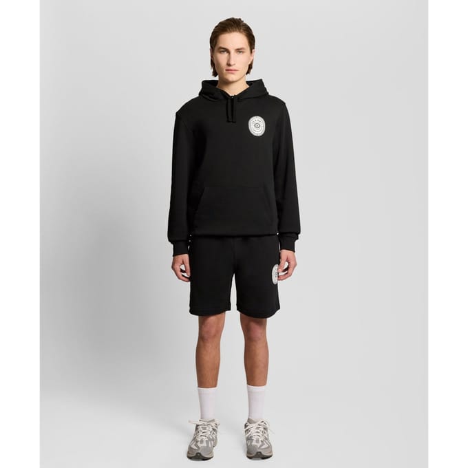 Grafische Badge Katoenen Sweatshorts