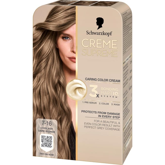 Schwarzkopf Creme Supreme 7-16 Cool Ash Dark Blonde 1 st