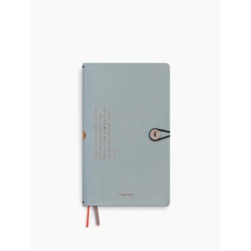 Tinne + mia notitieboek met knoop, formaat 12,6 x 21,2 cm, cloud