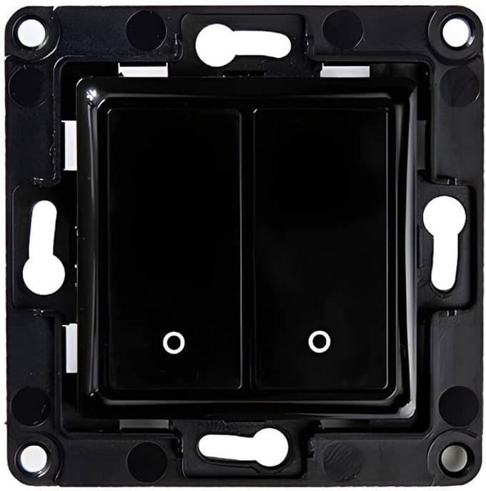Shelly Shelly Wall switch 2 - black Wandtoets
