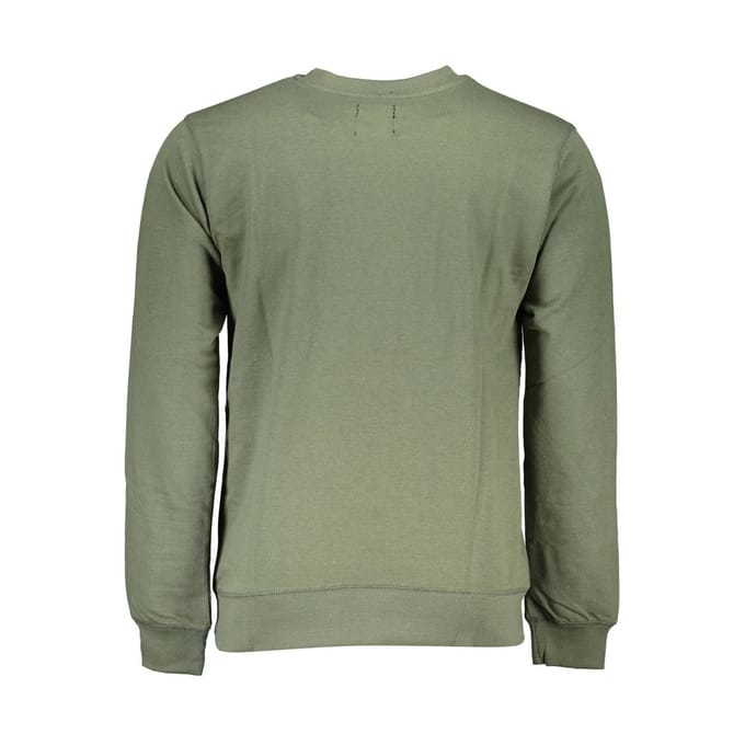 Gianmarco Venturi Verde Katoenen Heren Sweatshirt