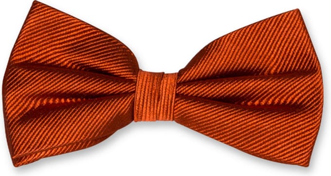 E.L. Cravatte Strik - Rusty - 100% Zijde Vlinderdas
