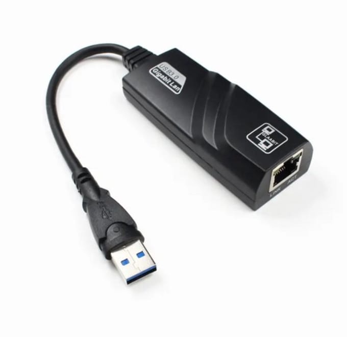 USB 3.0 Gigabit Ethernet Adapter - RJ45/Internet/LAN - Geschikt Voor Windows PC/Apple Mac/Macbook - Zwart