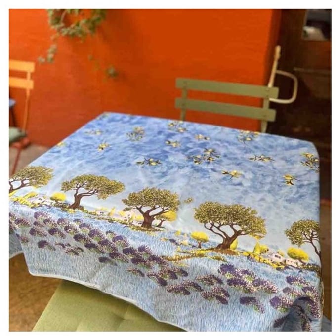 Provençaals Rechthoekig Vlekbestendig Tafelkleed Olijfboom 100% Polyester