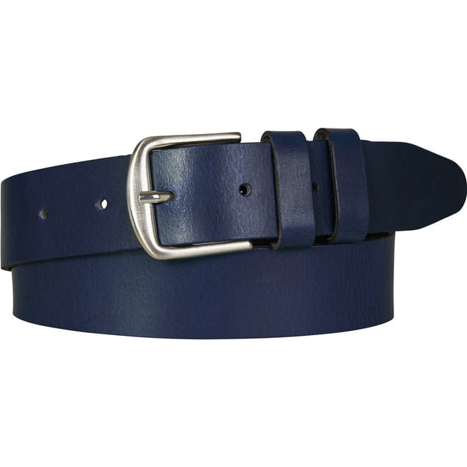 Petrol Industries - Heren Leren Riem - Blauw