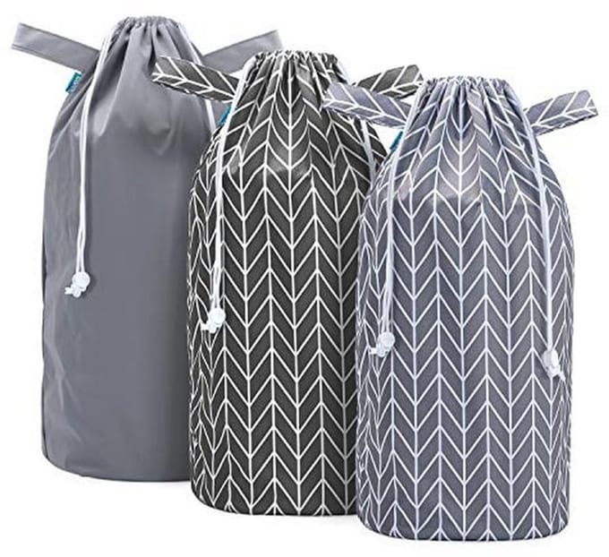 3-Pack Herbruikbare Luierbakzakken - Waterdichte Nappy Bin Bag voor Opslag