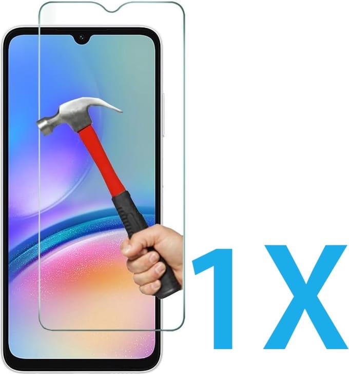 Glasplaatje Geschikt voor: Samsung Galaxy A15 - 1x Screenprotector - screen protector - glas - bescherm - beschermglas