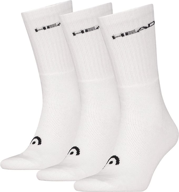 HEAD unisex 3P sokken training wit