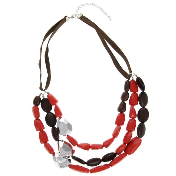 Behave - Statement ketting - Driedubbele kralenlook - Casual chique