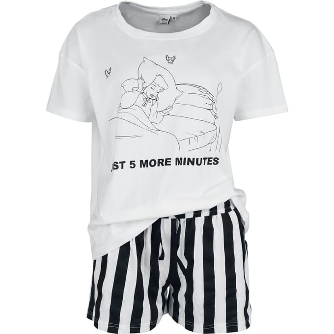Sleeping Beauty - Disney Pyjama - Five More Minutes - S tot XXL - voor Vrouwen - wit